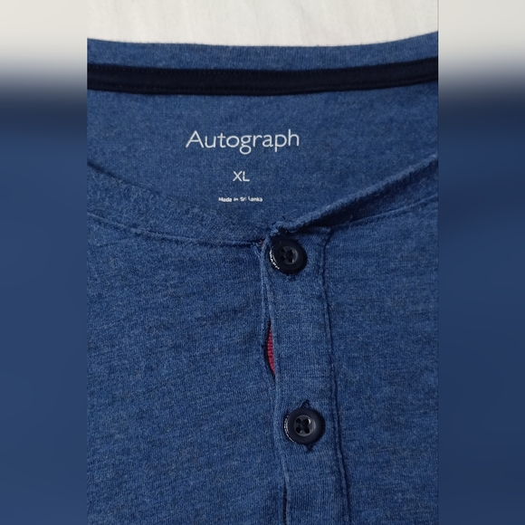 Autograph ( Marks and Spencer) Premium Cotton Henley T-shirt - Picture 5 of 10